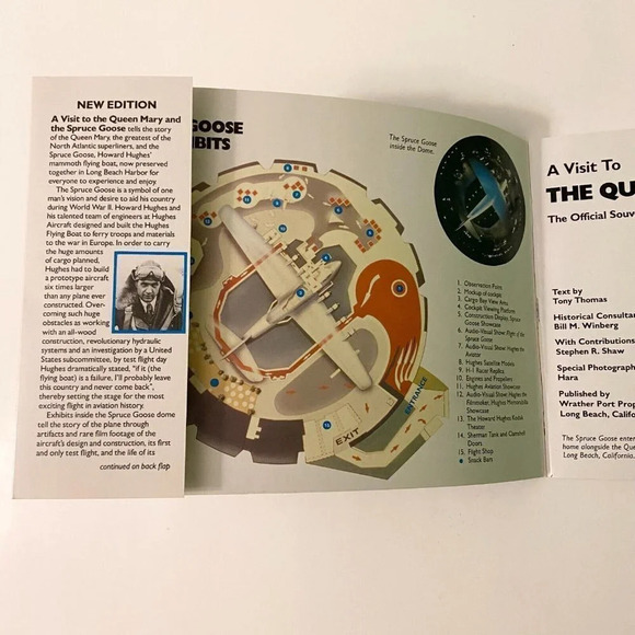 Vintage 1985 The Queen Mary and the Spruce Goose Souvenir California Brochure - Picture 4 of 16